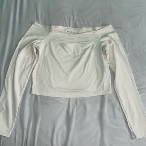 Abercrombie & Fitch Cream Long Sleeve Top